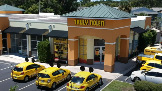 Truly Nolen building and mouse cars
